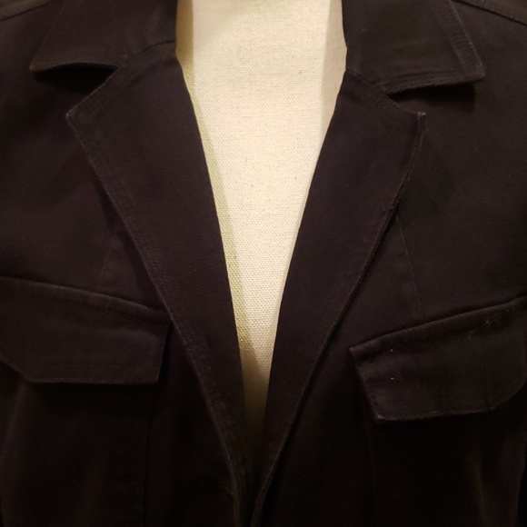 Black Denim Jacket/Blazer - Picture 2 of 5